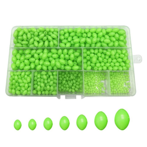 Luminous Fishing Beads Oval Float 900 pcs