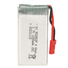 Batería LiPo de 3,7 V 1200 mAh 25C para dron, modelo 903052P, con conector JST rojo (piezas de repuesto).