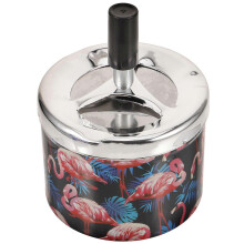 Cendrier métallique coupe-vent sans fumée pour la maison, cendrier à extinction automatique pour fumeurs, 1 unité