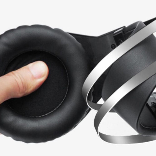 Gaming Headset Wired with Microphone Black 1pc 1