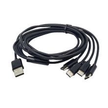 Καλώδιο διαχωριστή USB C από πλεγμένο νάιλον με 4 αρσενικούς συνδέσμο