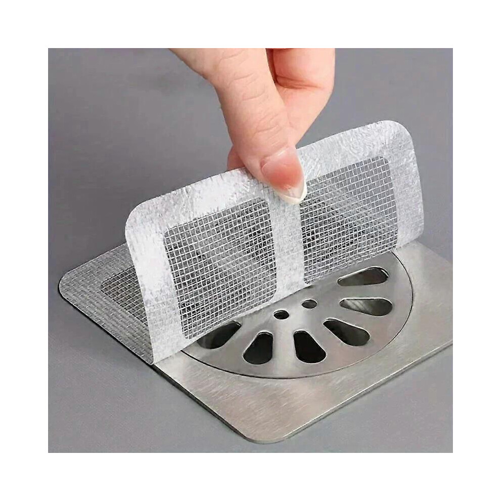 Disposable Shower Hair Catchers, Mesh Drain Covers And Sink Strainer Stickers For Bathroom Drains 6421905173110