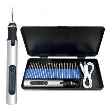 Kit de caneta de gravação sem fio para metal, madeira, vidro e plástico.