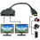 Προσαρμογέας διαχωριστή HDMI 4K, διπλές θηλυκές έξοδοι για εγκατάσταση δ 1