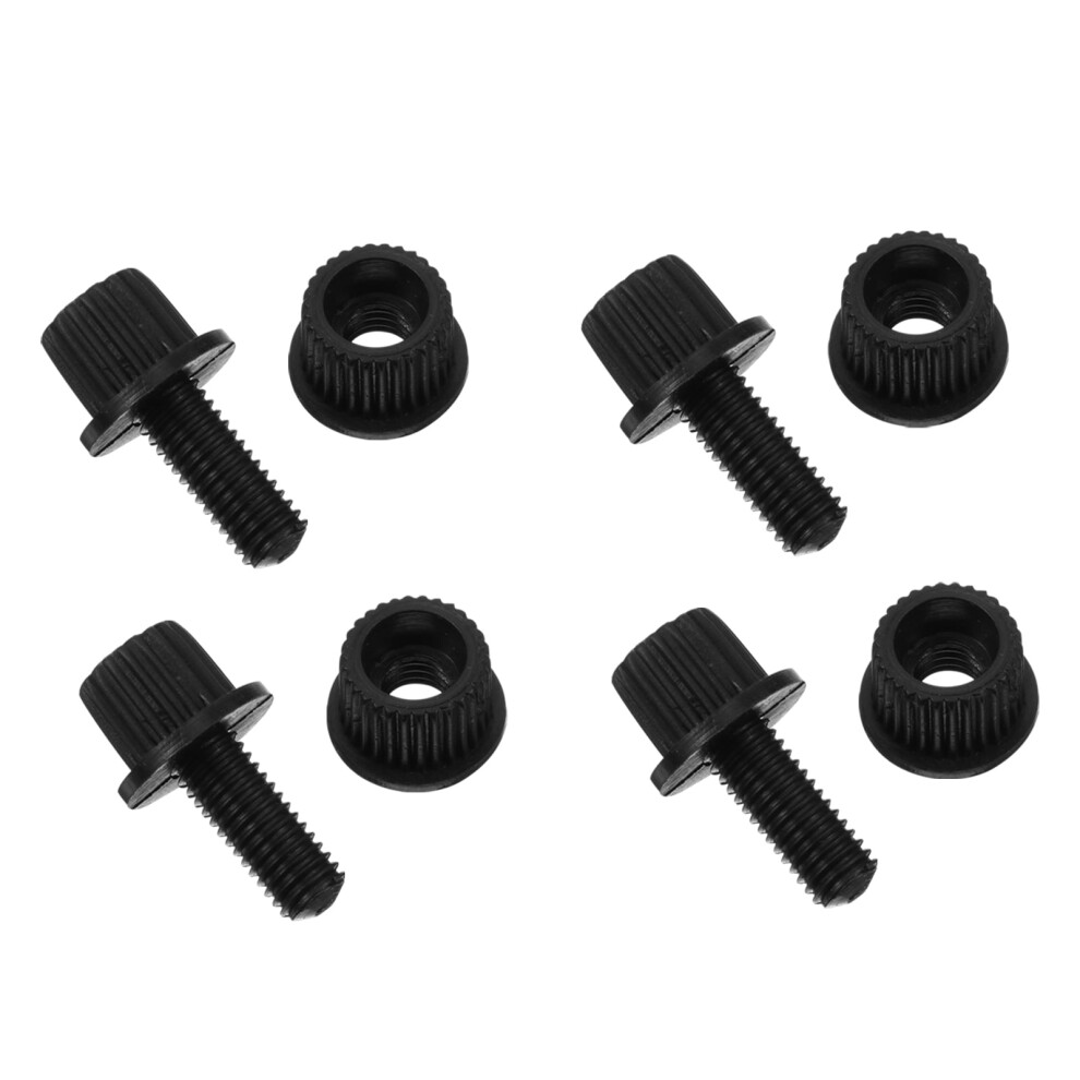 Motorcycle License Plate Screws 4 Pcs Black 9558830428866