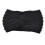 Black knitted wool headband cross style 1 piece 1