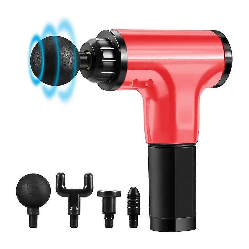 Wireless Professional Percussion Massage Gun for Deep Tissue Relief, Portable Handheld Muscle Massager with Multiple Spe
