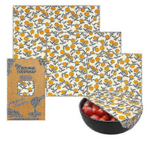 Beeswax Reusable Food Wraps, Sustainable Wax Wraps for Cheese, Bread, and Produce, Eco-Friendly Kitchen Storage, Washabl