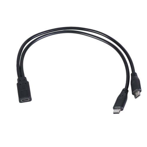 Καλώδιο διαχωριστή USB-C θηλυκό σε διπλό αρσενικό USB-C 1m