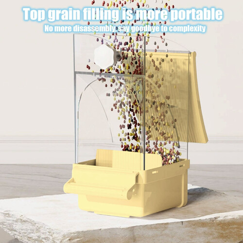 Mangeoire suspendue transparente 1,7 L pour petits oiseaux 2