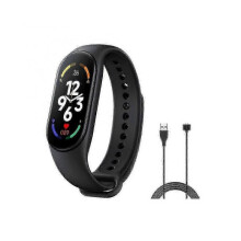 (black) (black) Mi Band 7 Smart Bracelet Watch Fitness Tracker Sport Smartband Blood Pressure Monitor Wristband Smart Band Upgraded Version(FPL16)