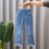 Piger jeans med elastisk talje og svajer til 5-6 år 2