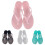 Dame jelly flip-flops lyserøde størrelse 6,5 5