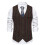Colete masculino formal retrô com abotoamento simples e bolso. 2