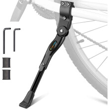Verstelbare aluminium fietsstandaard voor fietsen met een wielmaat van 22-28 inch.