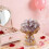 Natural Crystal Resin Rose Bouquet Handheld Desktop Ornament 1