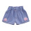 Flickjeanshorts med hög midja, vida ben, 4-5 år 1