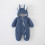 Baby Flannel Easter Romper with 3D Rabbit Ears 4