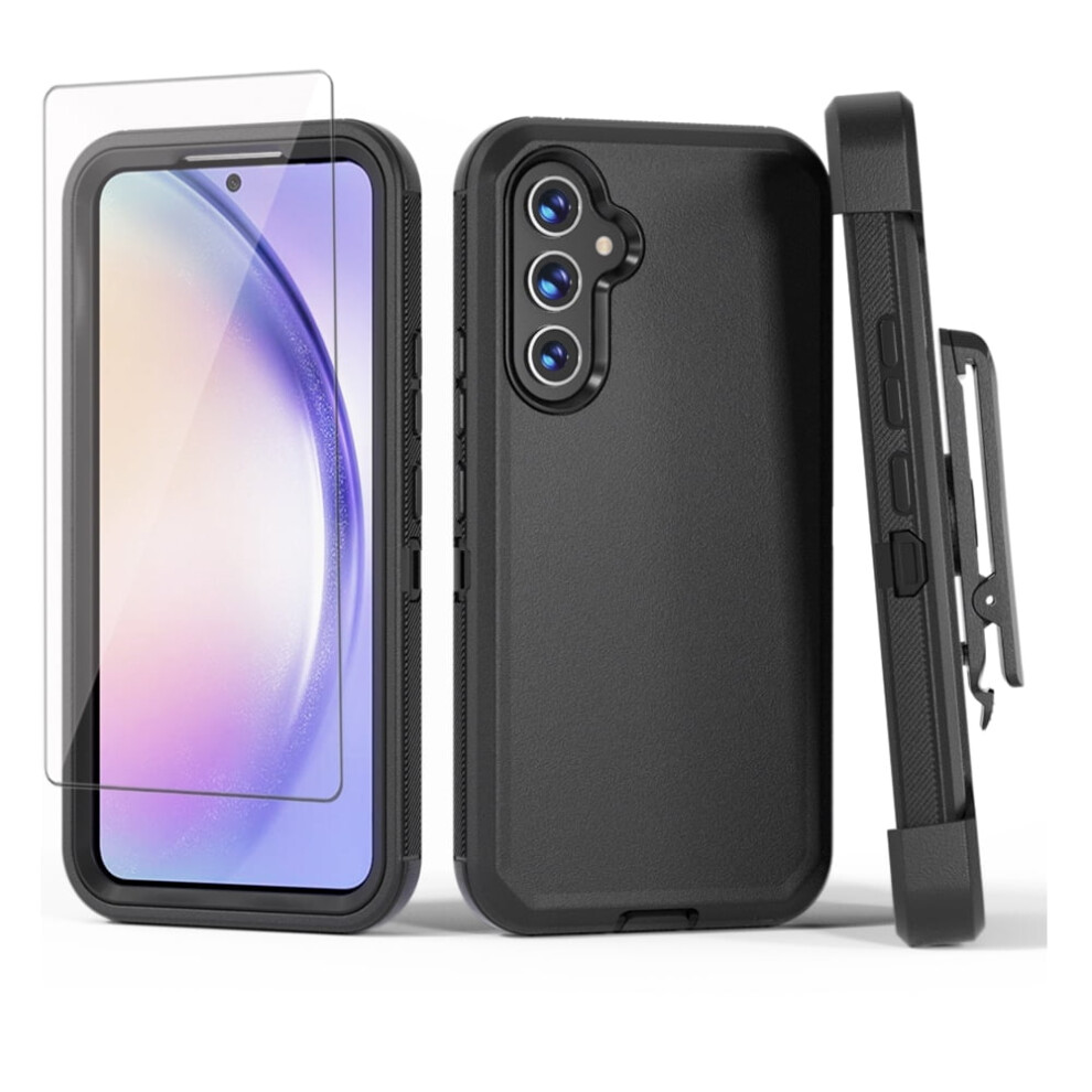 Xhy Galaxy A54 5G Case With Screen Protector And Belt Clip 9101399672241