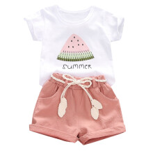 Baby Girls Watermelon Print Top and Shorts Set 18-24 Months