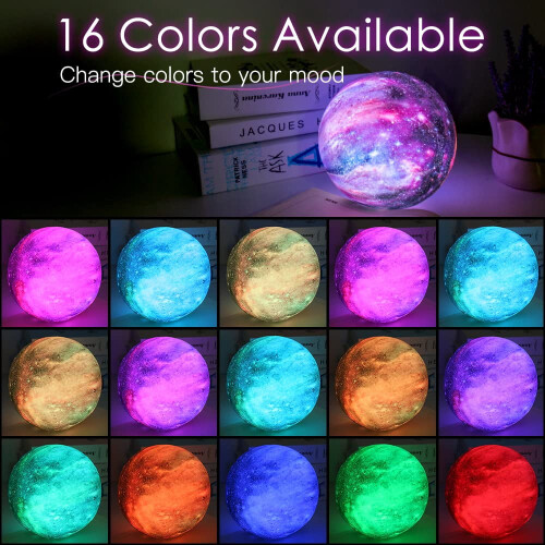 Moon Lamp Night Light 5.9 inch 16 Colors 1