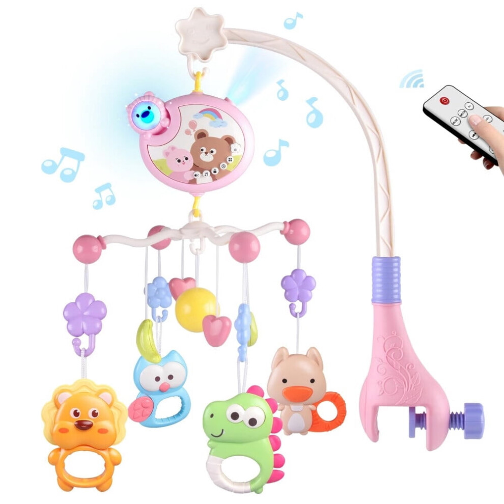 Crib Mobile with Music and Lights for Cribs Bassinets Pack