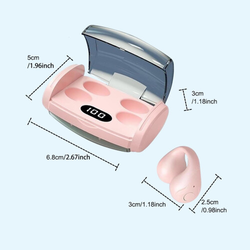 Bluetooth Headset Earclip Wireless Mini Earphones for 2