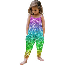 Girls floral sleeveless jumpsuit romper 1T
