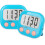 GYDEK Digital Kitchen Timer Magnetic 2-Pack Blue 1
