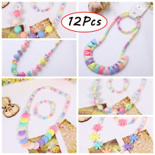 Princess Jewelry Set for Girls 3-10 Years 12-Piece