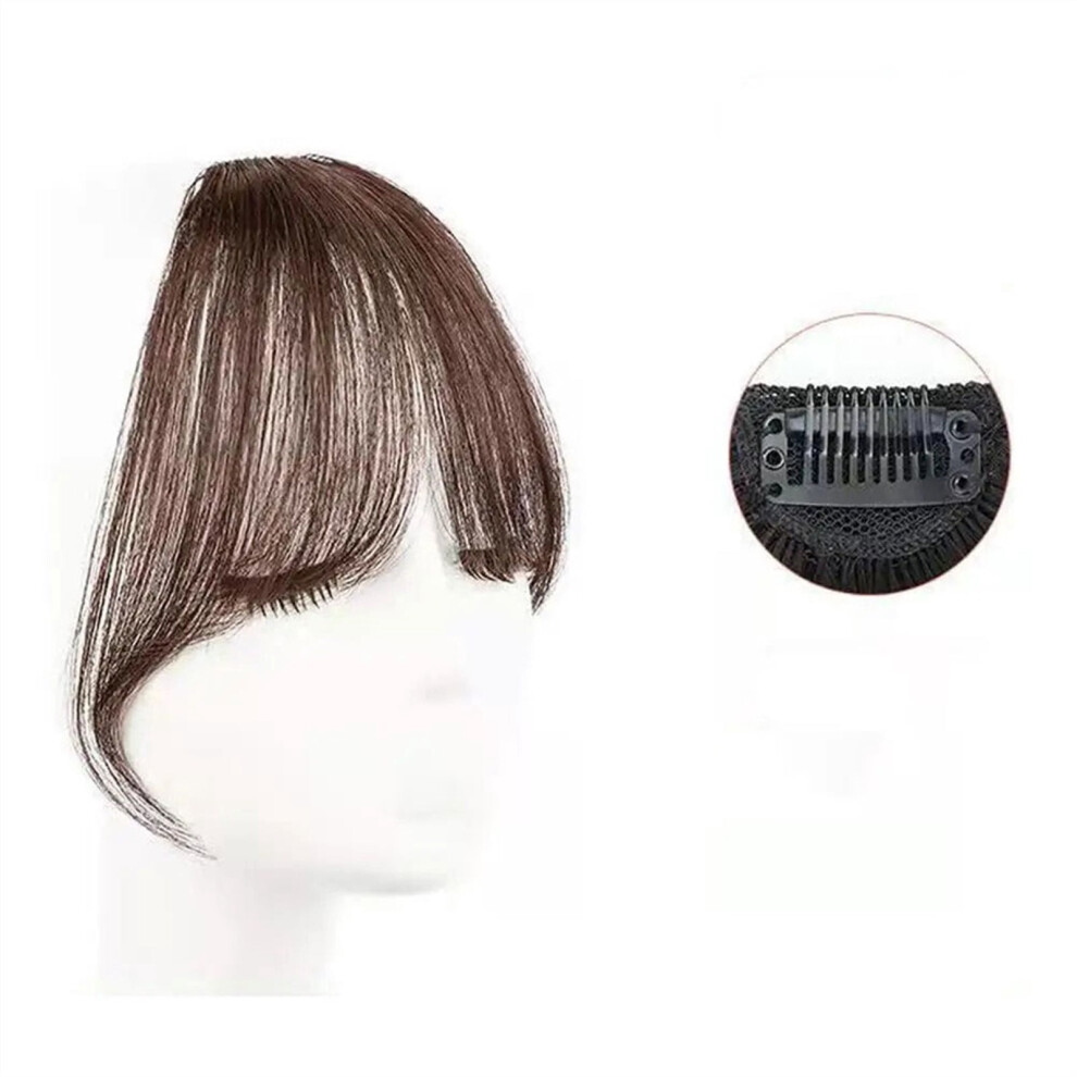 Air Bangs Wig for Women Natural Front Hair Patch Round Face