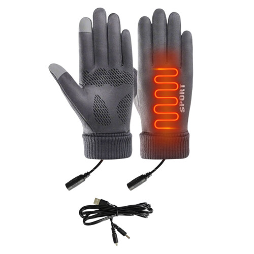 USB Heated Winter Work Gloves with Reinforced Palms
