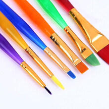 Kinderverfkwastenset met 6 haren