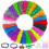 Refill-kit för gummiband, 24 färger, 5100 band 1