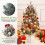WhizMax pre-lit artificial Christmas tree 3ft with 78 warm 4