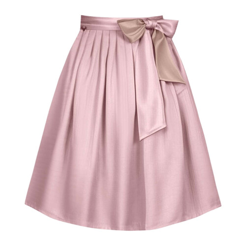 Falda plisada de color liso para mujer con lazos largos