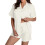 Seidenpyjama-Set für Damen, Kurzarm, 2-teilig 1