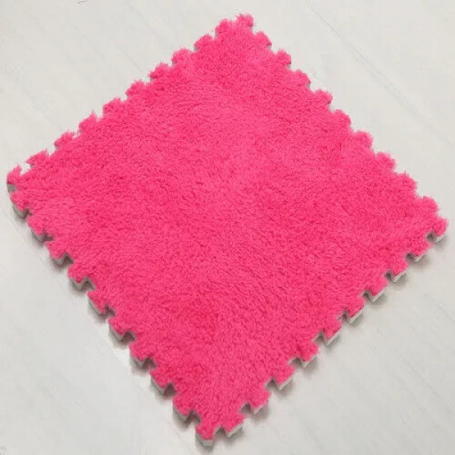 Pluche patchwork slaapkamertapijt, vierkante schuimmat, 60x60 cm
