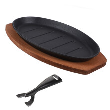 Japanese-style steak griddle plate iron 1 set