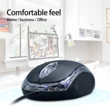 Bedrade gamingmuis met 3 knoppen, 1200 dpi, stil en ergonomisch.
