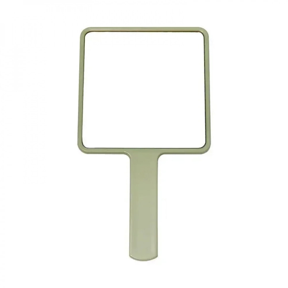Handheld square makeup mirror with handle