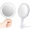 Miroir double face portatif 1X et 10X avec support 1