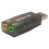 USB-audioadapter voor 3,5 mm-headset met microfoon. 1