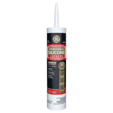 Supreme övermålningsbar silikonfogmassa vit 9,5 fl oz