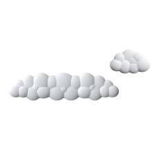 Poggiapolsi Cloud per tastiera e mouse, ergonomico in memory foam.