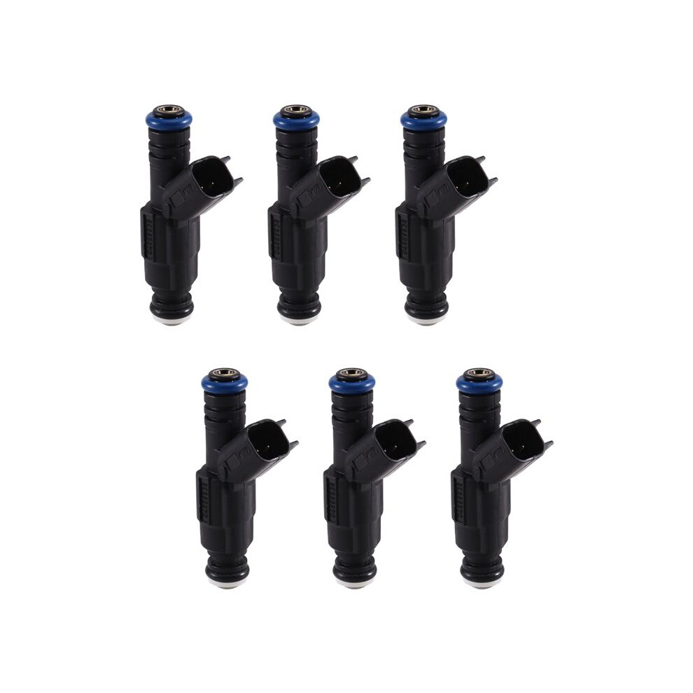 6Pcs Fuel Injectors 0280155784 For Cherokee Grand Cherokee 4.0L Ram 1500 2500 3500 5.2L 1999-2004 6031240049089