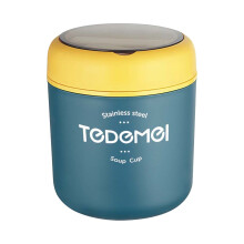 Isolerad soppkopp i rostfritt stål med sked 16oz