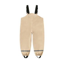 Kids Waterproof Rain Pants with Suspenders Lightweight Long