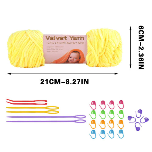 Chunky Hand Knitting Yarn Soft Velvet-Friendly 1