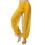 Kids Harem Pants Yellow Solid Stretch Elastic Waist 6-7 1